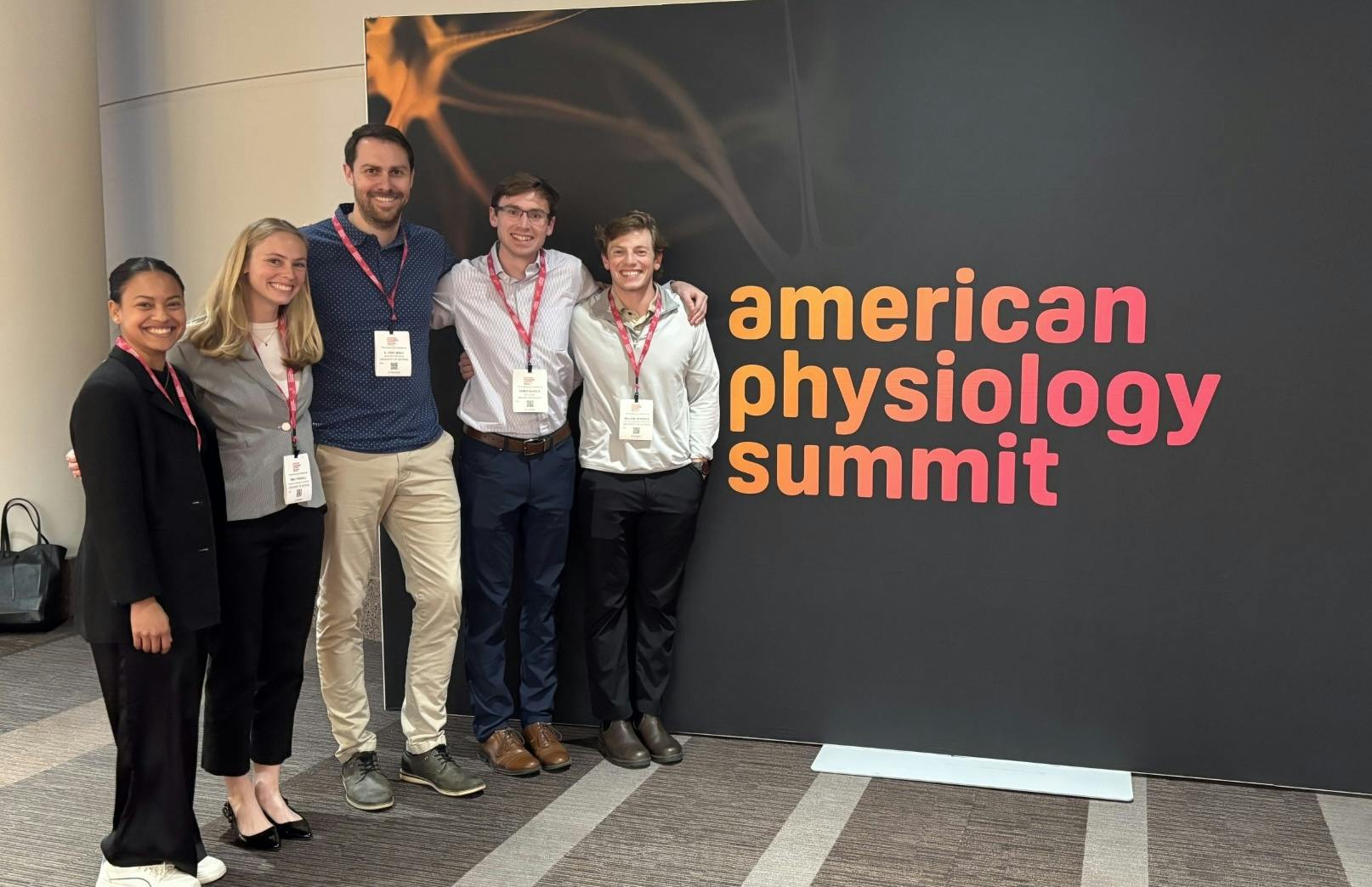 Members of the Integrative Cardiovascular Physiology Lab at the 2026 American Physiology Summit