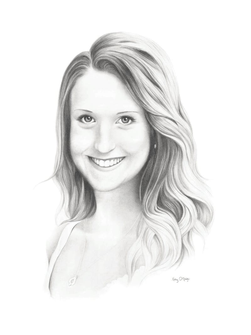 Portrait drawing of Abbie Deloach