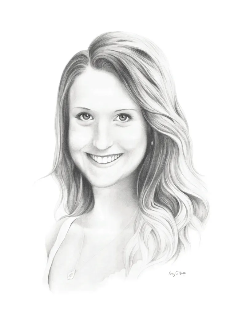 Portrait drawing of Abbie Deloach