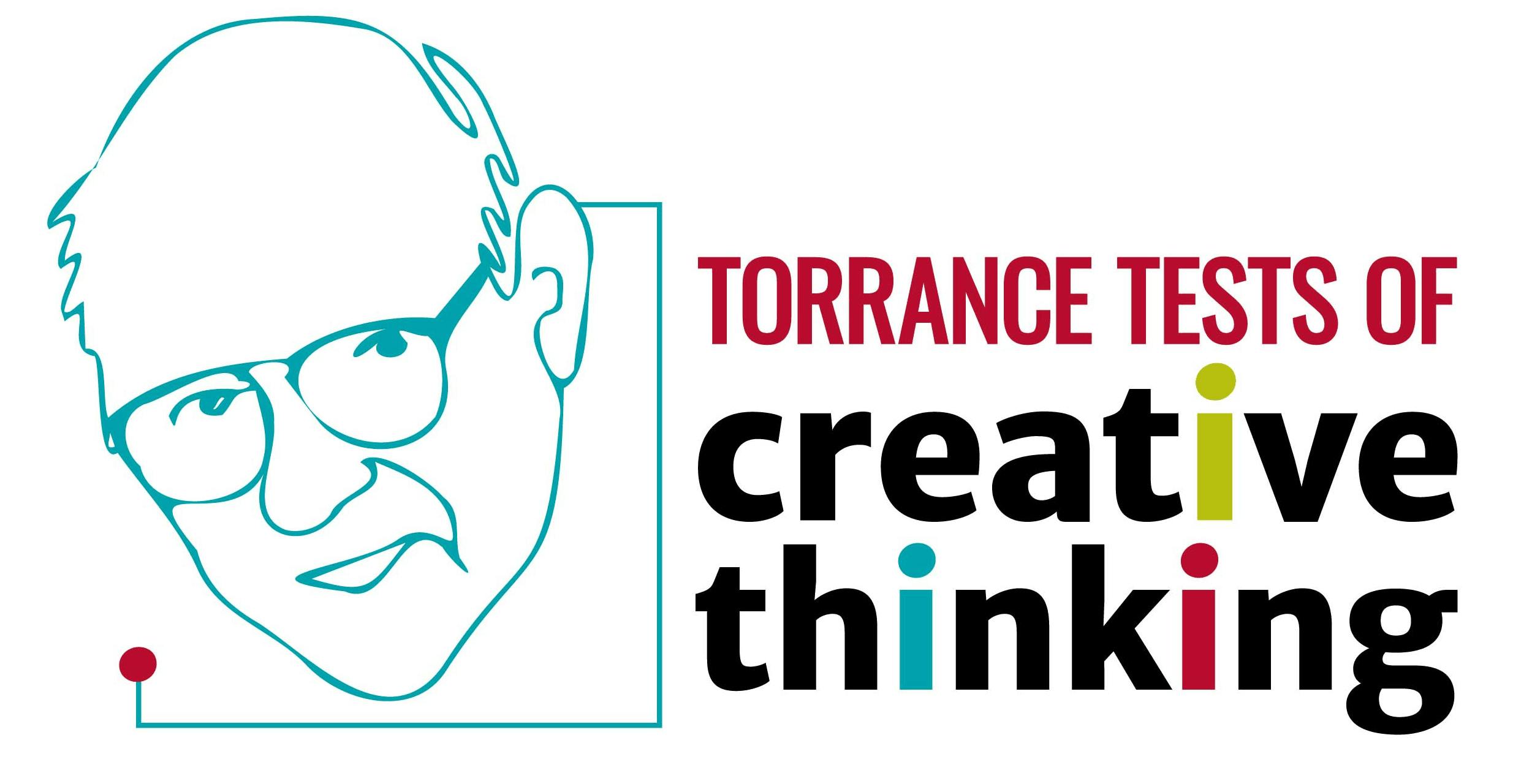 Line drawing of Dr. E. Paul Torrance with the words &ldquo;Torrance Tests of Creative Thinking&rdquo;