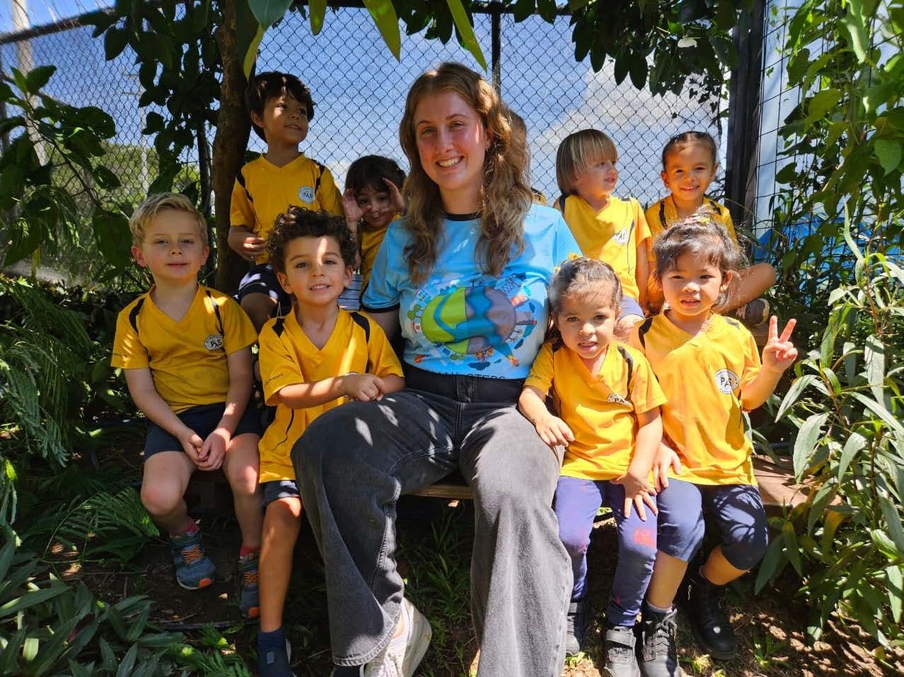 With students in Costa Rica